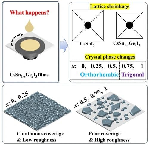 Effect of Ge Incorporation on Lead‐free Cs‐based Triiodide Sn−Ge Co‐alloy Perovskite Thin Films by Spin Coating