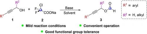 Formylation of Propargylic Alcohols with Difluorocarbene