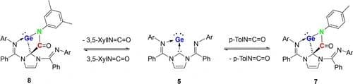 Reversible Coupling of Germylone with Isocyanates