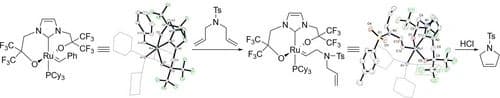 Ruthenium Complexes with a Tridentate Anionic Bisfluoroalkoxy‐Carbene Ligand – Valuable Latent Olefin Metathesis Catalysts for Polymerisation Reactions