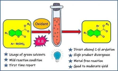 Visible Light‐Induced Metal‐free Arylation of Coumarin‐3‐carboxylates with Arylboronic Acids