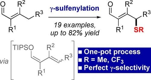 One‐Pot Regioselective γ‐Trifluoromethylthiolation and γ‐Methylthiolation of Enals