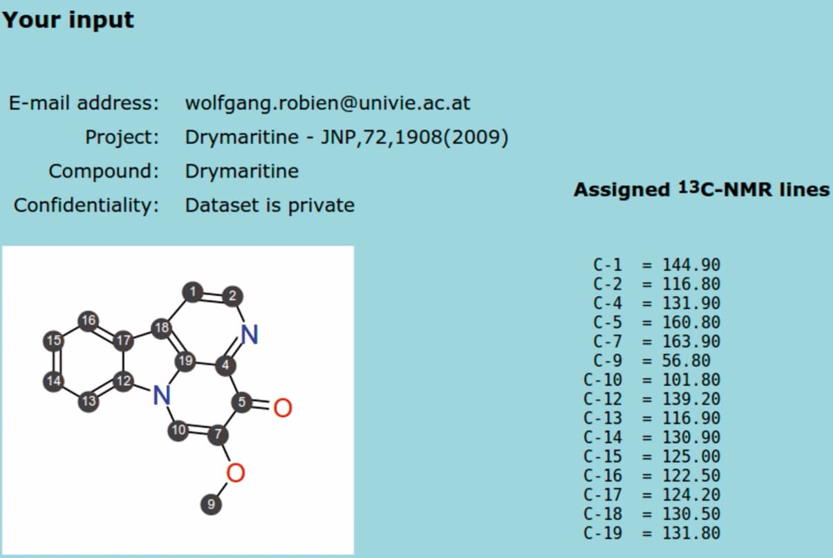 Automatisierte Qualitätskontrolle von 13C‐NMR‐Daten