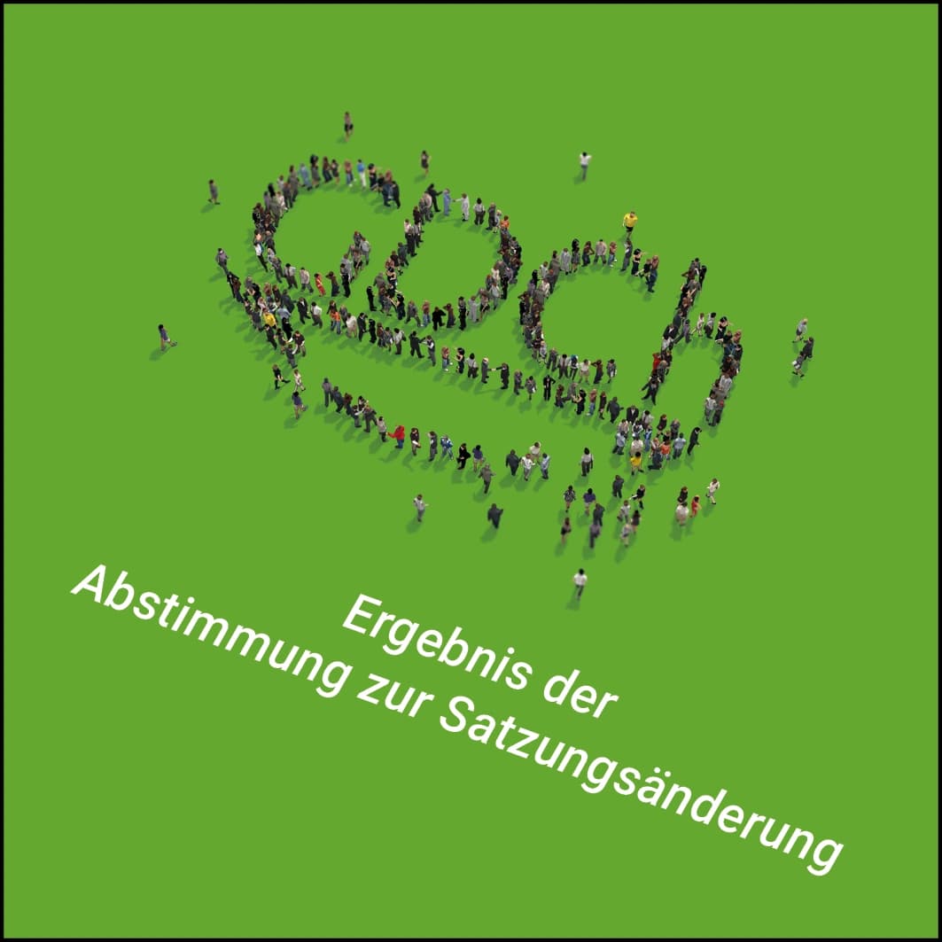 Ergebnis der Umfrage zur Satzungsänderung der GDCh