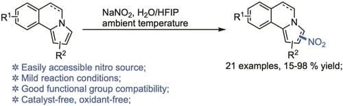 Nitration of Pyrrolo[2,1‐a]isoquinolines with NaNO2/HFIP